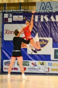 Daniel Komarov a Kateřina Šmejkalová v akci na FISAF AEROBIC and DANCE 2012