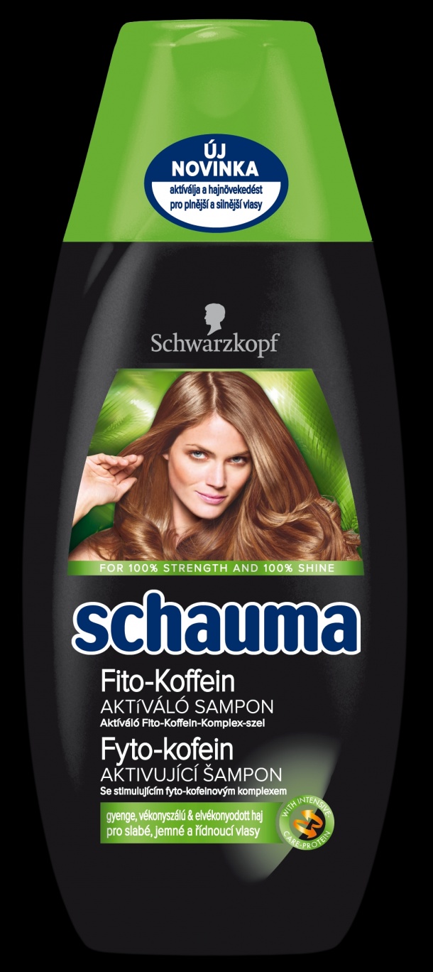 Značka Schauma od Schwarzkopf uvádí na trh řadu vlasové kosmetiky Schauma Fyto-kofein, která stimuluje růstové faktory vlasů a aktivuje vlasové kořínky. 