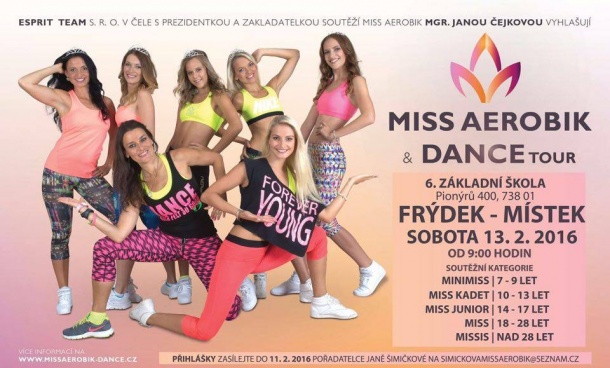 Miss aerobik: Výběr půvabných sportujících krásek bude v únoru ve Frýdku-Místku