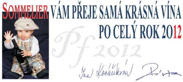 SOMMELIER vám přeje samá krásná vína po celý rok 2012, Revue pro Hotel a Restaurant dobrou chuť  a vydavatelství GastroPress hodně štěstí, zdraví, radosti a úspěchů! Pohodu a klid u štědrovečerního stolu...  ...a předplatné časopisu na příští rok mezi dár